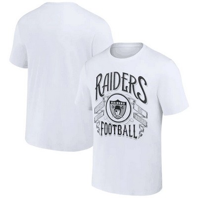 Men's Las Vegas Raiders White NFL x Darius Rucker Collection Vintage Football T Shirt
