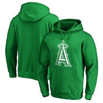 Men's Los Angeles Angels Green Printed Pullover Hoodie