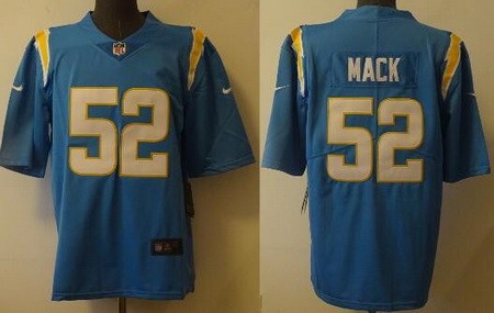 Men's Los Angeles Chargers #52 Khalil Mack Limited Powder Blue Vapor Jersey