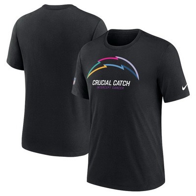 Men's Los Angeles Chargers Black 2024 Crucial Catch T Shirt