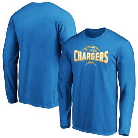 Men's Los Angeles Chargers Blue Darius Rucker Long Sleeve T Shirt