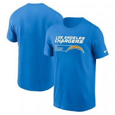Men's Los Angeles Chargers Blue Division Essential T Shirt