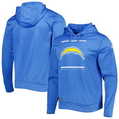 Men's Los Angeles Chargers Blue Printed Pullover Hoodie 302545