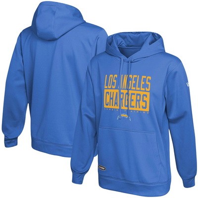 Men's Los Angeles Chargers Light Blue School of Hard Knocks Pullover Hoodie