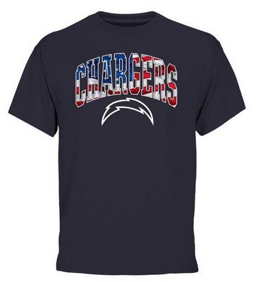 Men's Los Angeles Chargers Printed T Shirt 1713