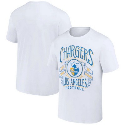 Men's Los Angeles Chargers White NFL x Darius Rucker Collection Vintage Football T Shirt