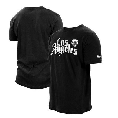Men's Los Angeles Clippers Black City Printed T Shirt 211052