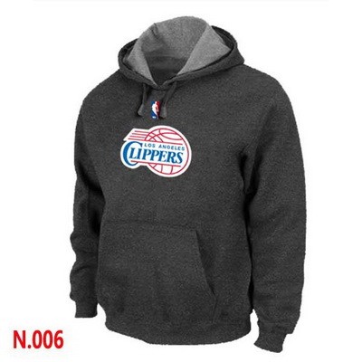 Men's Los Angeles Clippers Dark Grey Printed Pullover Hoodie