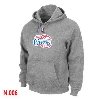 Men's Los Angeles Clippers Grey Printed Pullover Hoodie