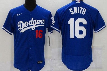Men's Los Angeles Dodgers #16 Will Smith Blue Authentic Jersey