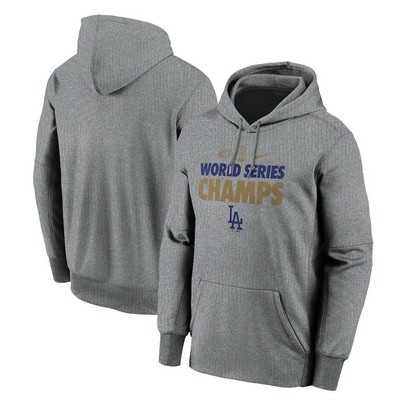 Men's Los Angeles Dodgers 2020 World Series Champions Pullover Hoodie 1019