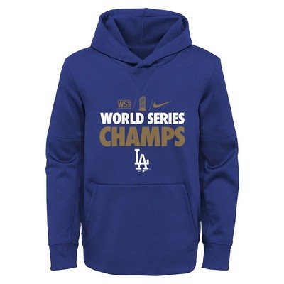 Men's Los Angeles Dodgers 2020 World Series Champions Pullover Hoodie 1020