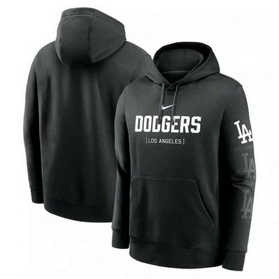 Men's Los Angeles Dodgers Black Fashion Club Pullover Hoodie