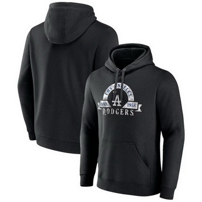 Men's Los Angeles Dodgers Black Pullover Hoodie 250213