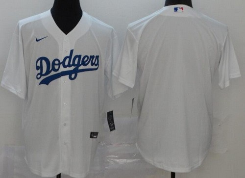 Men's Los Angeles Dodgers Blank White 2020 Cool Base Jersey
