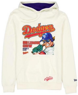 Men's Los Angeles Dodgers Cream Big League Chew Pullover Hoodie