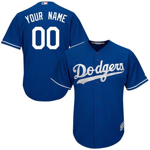 Men's Los Angeles Dodgers Customized Blue Cool Base Jersey