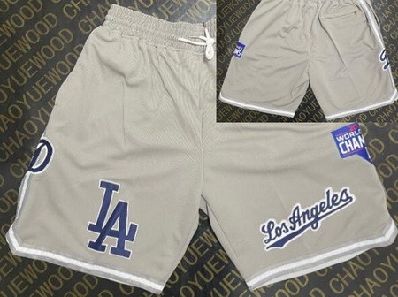 Men's Los Angeles Dodgers Gray 2022 Champions Three pockets Shorts