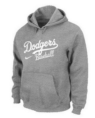Men's Los Angeles Dodgers Gray Printed Pullover Hoodie