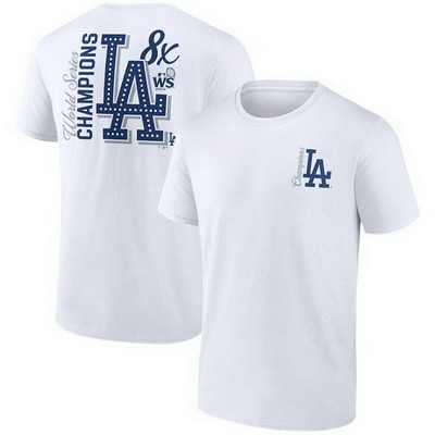 Men's Los Angeles Dodgers White 2024 World Series Champions T Shirt 250322