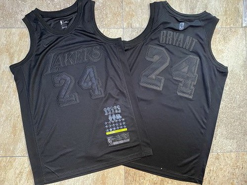 Men's Los Angeles Lakers #24 Kobe Bryant Black MVP Authentic Jersey