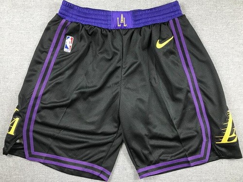 Men's Los Angeles Lakers Black 2023 City Swingman Shorts