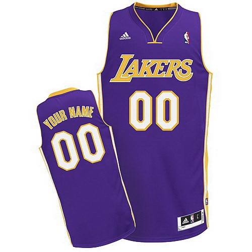 Men's Los Angeles Lakers Customized Purple Swingman Adidas Jersey