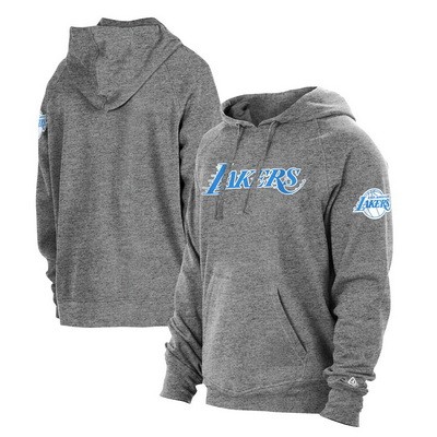 Men's Los Angeles Lakers Gray 2021 City Edition Fleece Pullover Hoodie