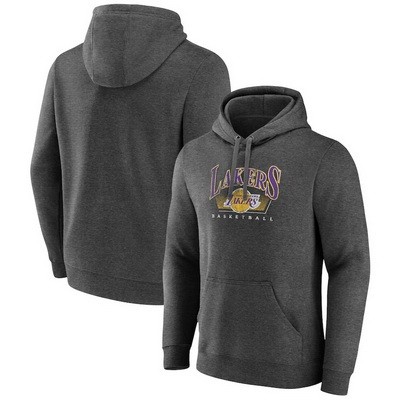Men's Los Angeles Lakers Gray Noches Ene Be A Pullover Hoodie