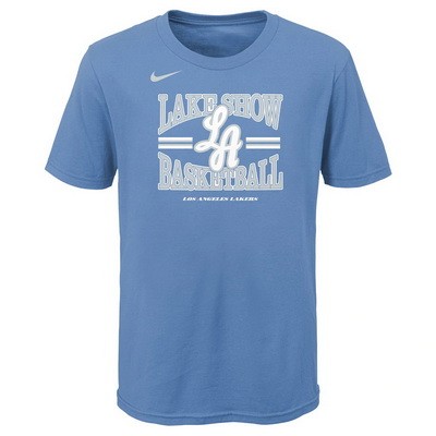 Men's Los Angeles Lakers Light Blue Printed T Shirt 211001