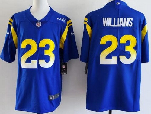 Men's Los Angeles Rams #23 Kyren Williams Limited Royal Vapor Jersey