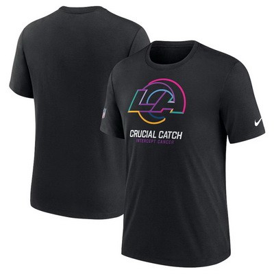 Men's Los Angeles Rams Black 2024 Crucial Catch T Shirt