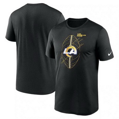 Men's Los Angeles Rams Black Legend Icon Performance T Shirt