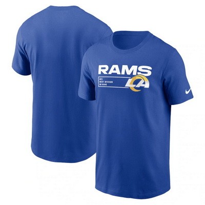 Men's Los Angeles Rams Blue Division Essential T Shirt