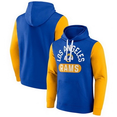Men's Los Angeles Rams Blue Extra Point Pullover Hoodie