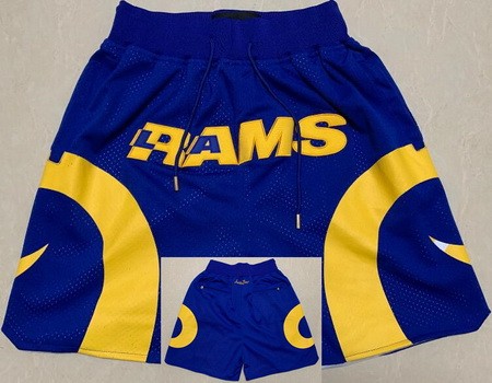 Men's Los Angeles Rams Blue Just Don Shorts