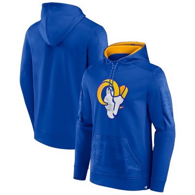 Men's Los Angeles Rams Blue On The Ball Pullover Hoodie