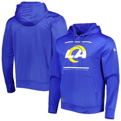 Men's Los Angeles Rams Blue Printed Pullover Hoodie 302543