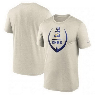 Men's Los Angeles Rams Cream Icon Legend Performance T Shirt