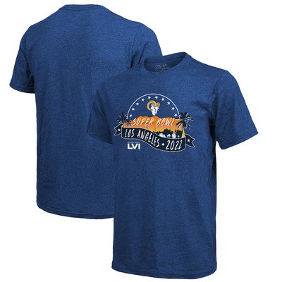 Men's Los Angeles Rams Royal Threads Super Bowl LVI Bound Hollywood T-Shirt