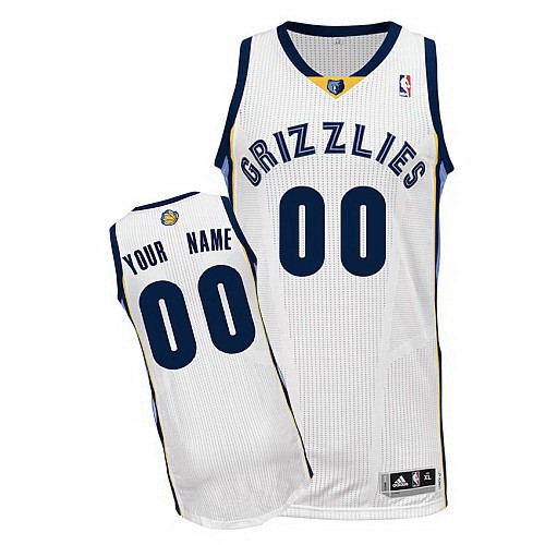 Men's Memphis Grizzlies Customized White Swingman Adidas Jersey
