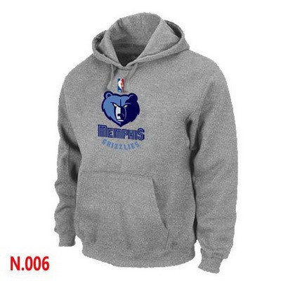 Men's Memphis Grizzlies Grey Printed Pullover Hoodie