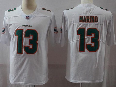Men's Miami Dolphins #13 Dan Marino Limited White Vapor Untouchable Jersey