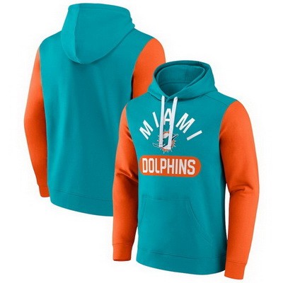 Men's Miami Dolphins Aqua Extra Point Pullover Hoodie