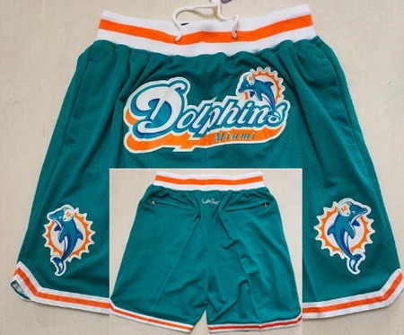 Men's Miami Dolphins Aqua Just Don Shorts