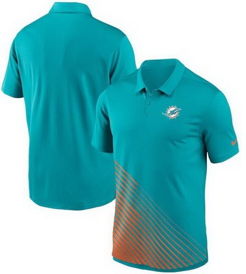 Men's Miami Dolphins Aqua Vapor Performance Polo