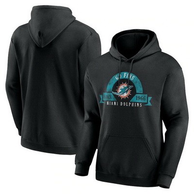 Men's Miami Dolphins Black Utility Pullover Hoodie