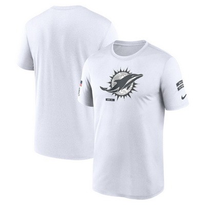 Men's Miami Dolphins White 2024 Salute To Service Legend Performance T Shirt