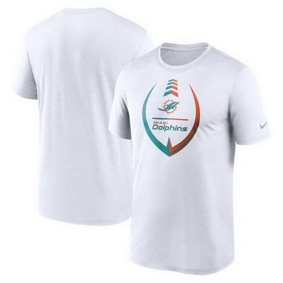 Men's Miami Dolphins White Icon Legend Performance T Shirt