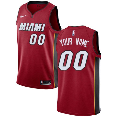 Men's Miami Heat Customized Red Icon Swingman Nike Jersey